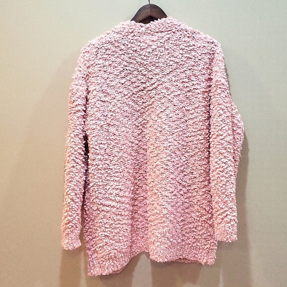 EUC cozy pink cardigan worn once Size M/L Bluivy brand - Picture 3 of 4